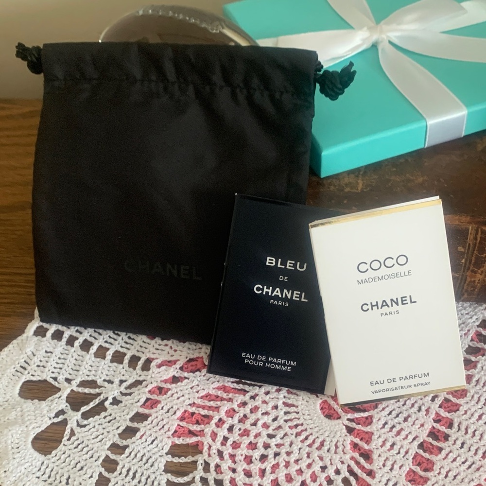 Chanel Fragrance Duo with Black Pouch